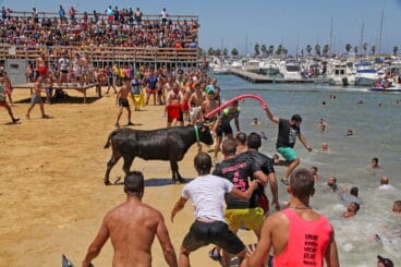 foto de la segunda jornada de los bous a la mar de denia