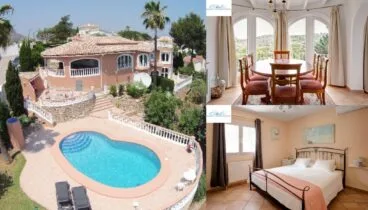 villa familiar con vistas panoramicas de denia