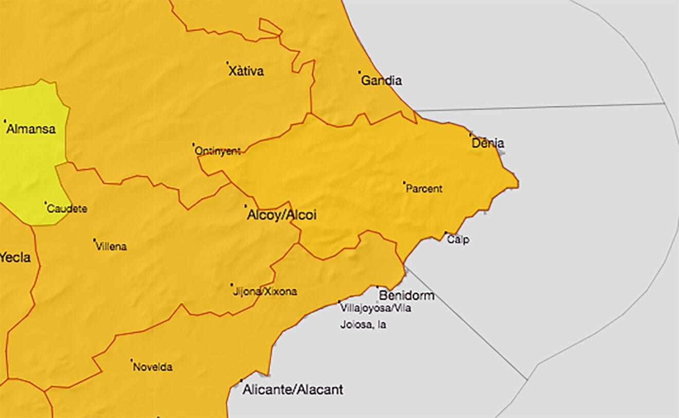 Alerta naranja en Dénia por altas temperaturas