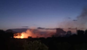 Así se ve el incendio de Dénia desde lejos