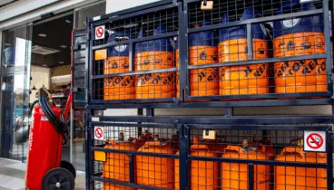 Bombonas de butano en Gasden