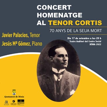 Cartel del homenaje en Dénia a Tenor Cortis