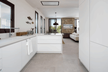 Cocina abierta al salón-comedor