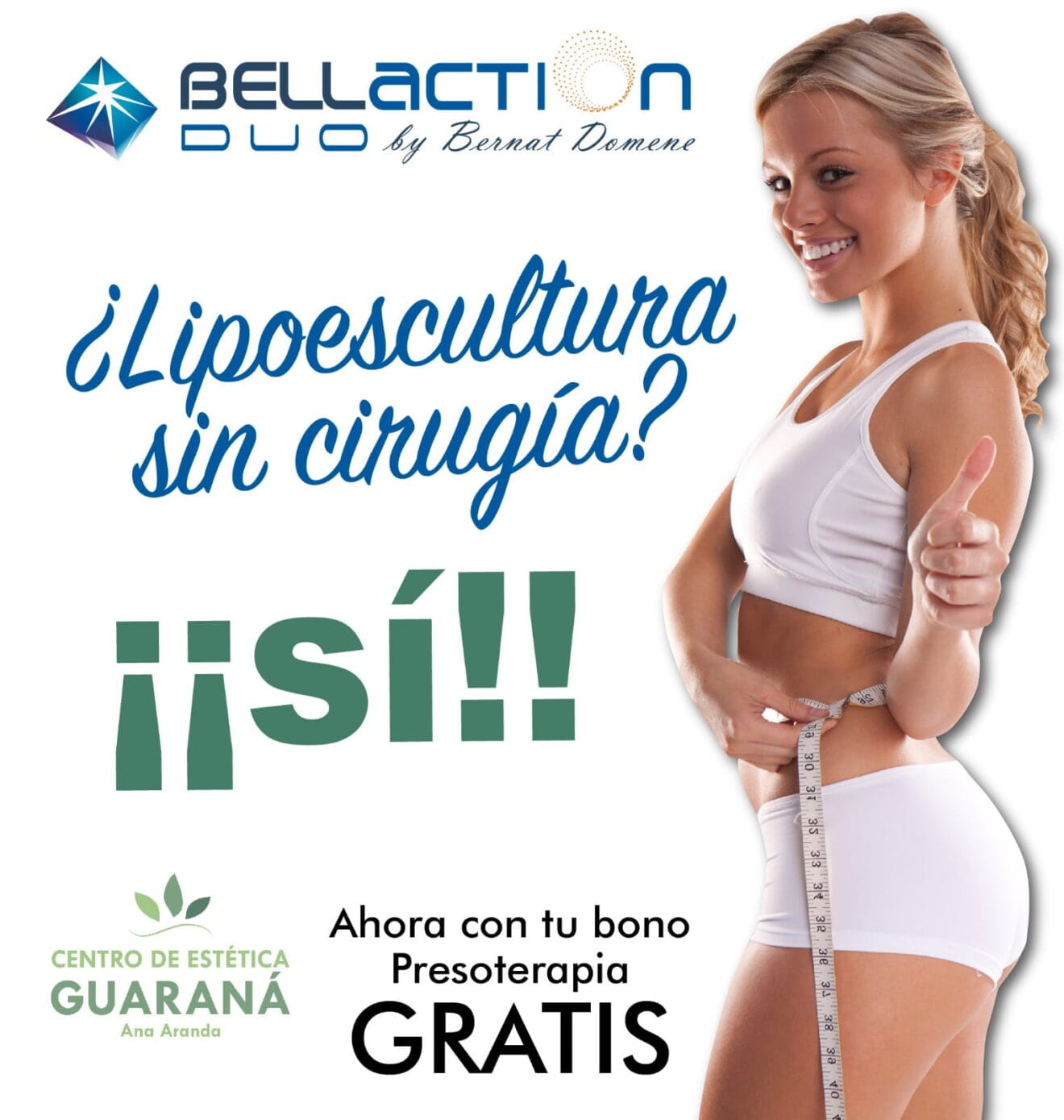 Lipoescultura sin cirugía en Guaraná