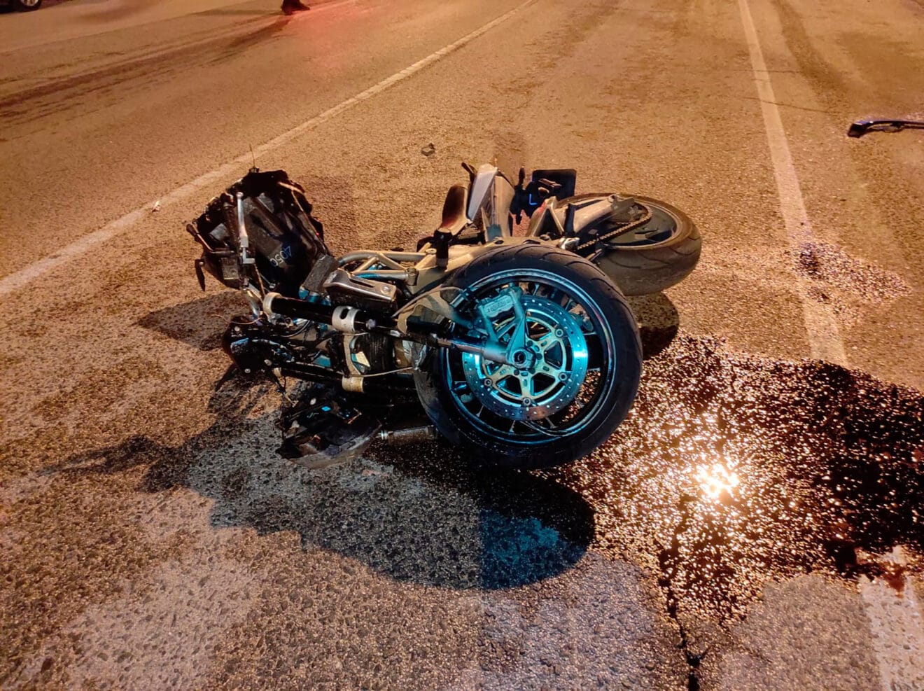 Lugar del accidente de moto en Dénia 01