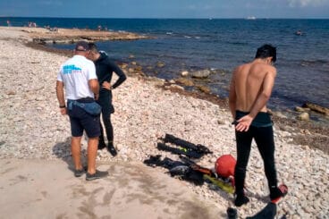 Pescadores furtivos en la Reserva Marina de Dénia
