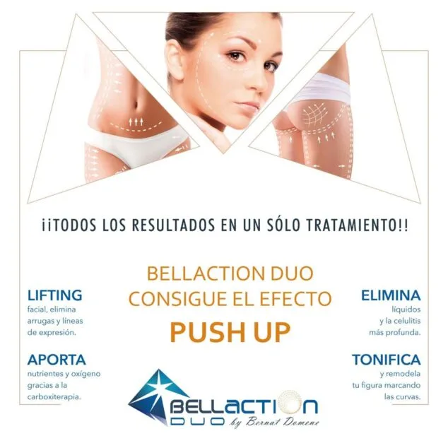 En este centro encontrarás la aparatología estética más TOP para verte mejor que nunca 2 remodela tu figura con bellaction duo