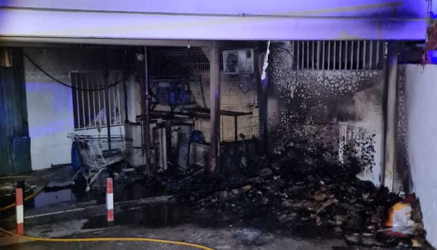 Imagen: Daños provocados por el incendio de Dénia