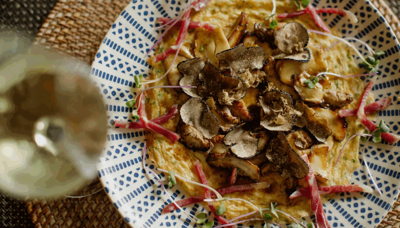 Deliciosos platos con trufa fresca en Mediterrasian