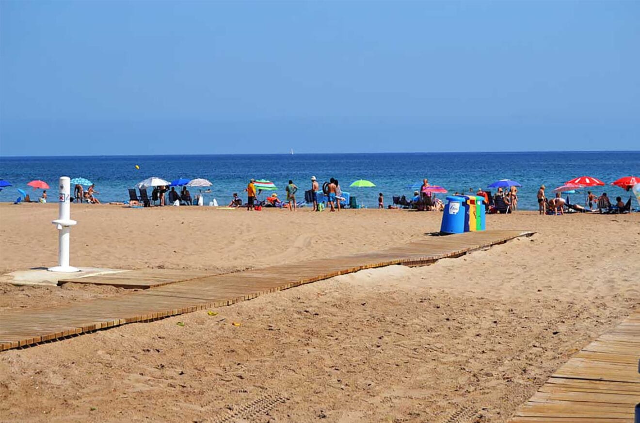 Entrador de la playa de Les Bovetes