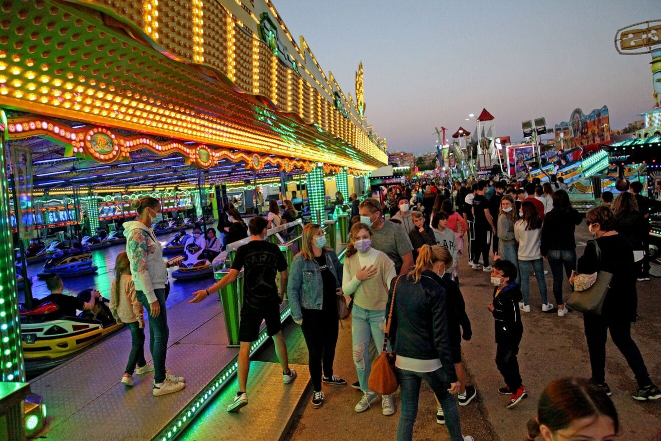 Noche en la Feria de Dénia de 2021
