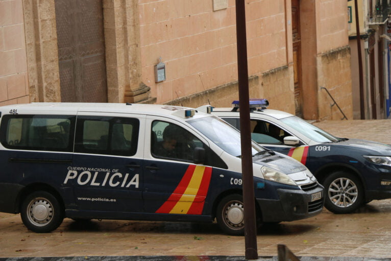 Vehicles of the National Police in Dénia (file)