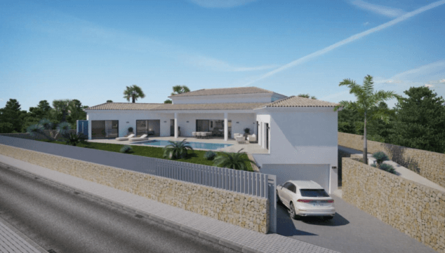 vista exterior del chalet con sotano