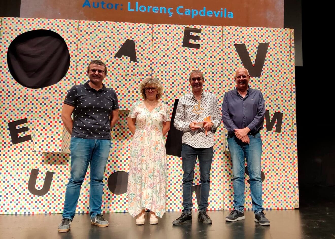 Acto de entrega del galardón al dianense Llorenç Capdevila Roure