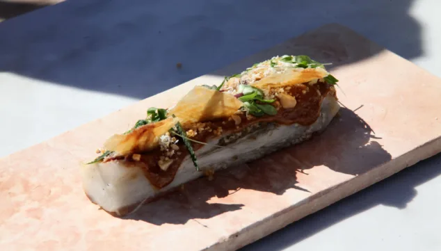 albergínia a la flama del xef bru ruiz al dna