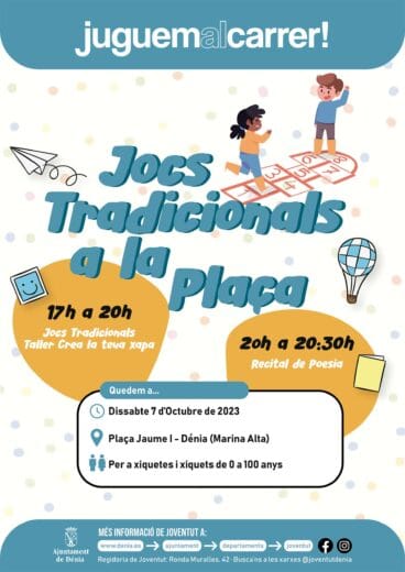 Cartel de las actividades de Joventut para el Nou d’Octubre