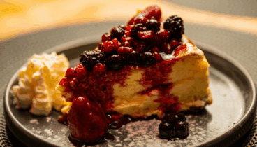 Deliciosa tarta casera en este restaurante de Dénia