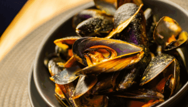 Mejillones frescos al vapor en Dénia