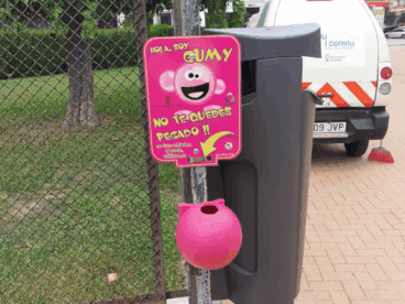Papeleras para chicles en Dénia
