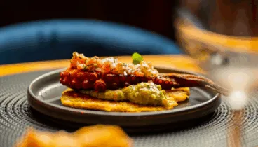 Plato de pulpo fresco en Dénia