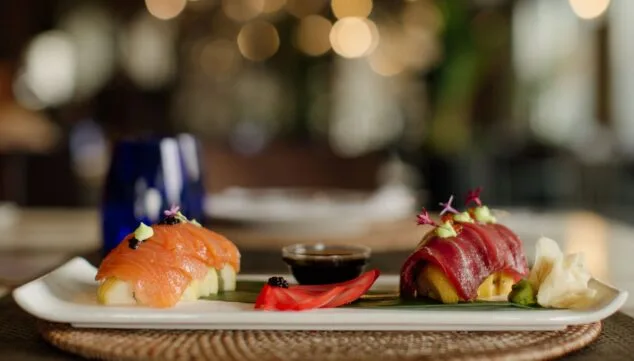 Imagen: Platos asiáticos con toques de la gastronomía mediterránea