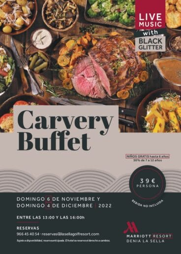 Vuelve al Hotel Dénia Marriott La Sella Golf Resort & Spa su cásico Carvery Brunchs Buffet