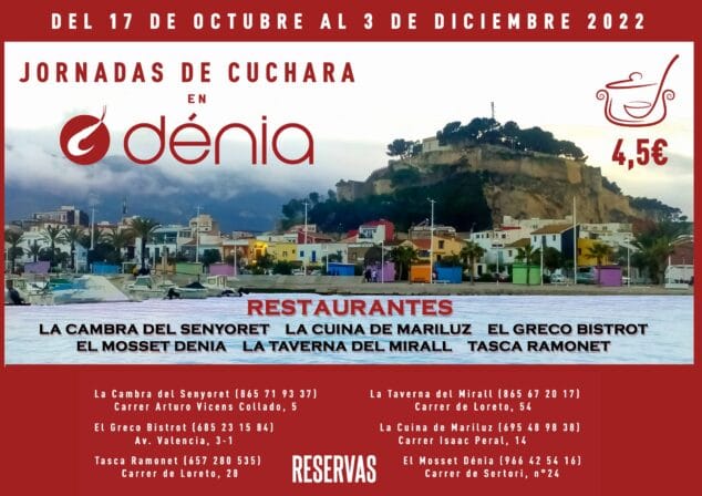Imagen: Vuelven las Jornadas de Cuchara a Dénia
