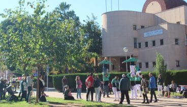 Clase con la Muixeranga de la Marina Alta