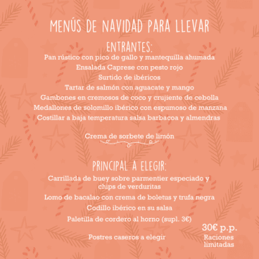 Descubre los platos disponibles del menú para llevar de Manduc – Menjars per emportar