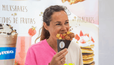 Disfruta de tu Waffle Wrap para llevar