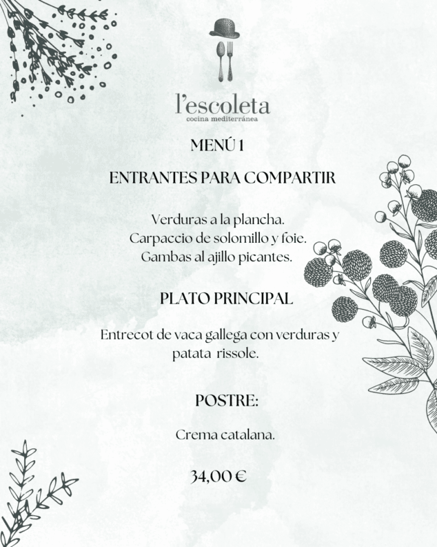 menu 1 de empresa en lescoleta