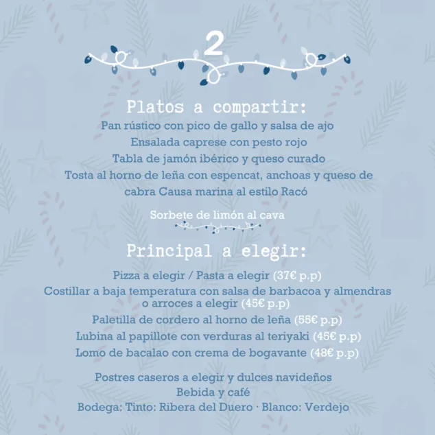 Vive unas fiestas únicas: estos son los deliciosos menús de empresa que El Racó del Mar ha elaborado para ti 2 menu 2 de empresa de el raco del mar