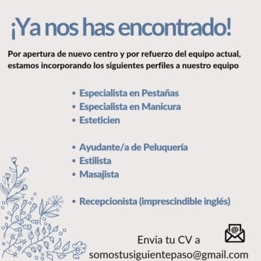 Oferta de empleo Yoanka Gallardo