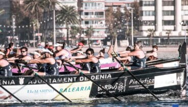participacion del club de rem marina de denia en la regata
