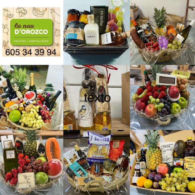 Regala estas Navidades una cesta personalizada con los productos de La Nau d'Orozco