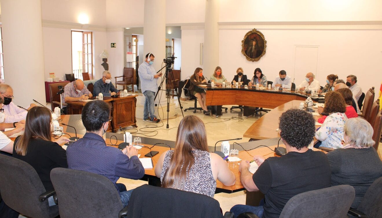 Representantes de Dénia durante un pleno (archivo)