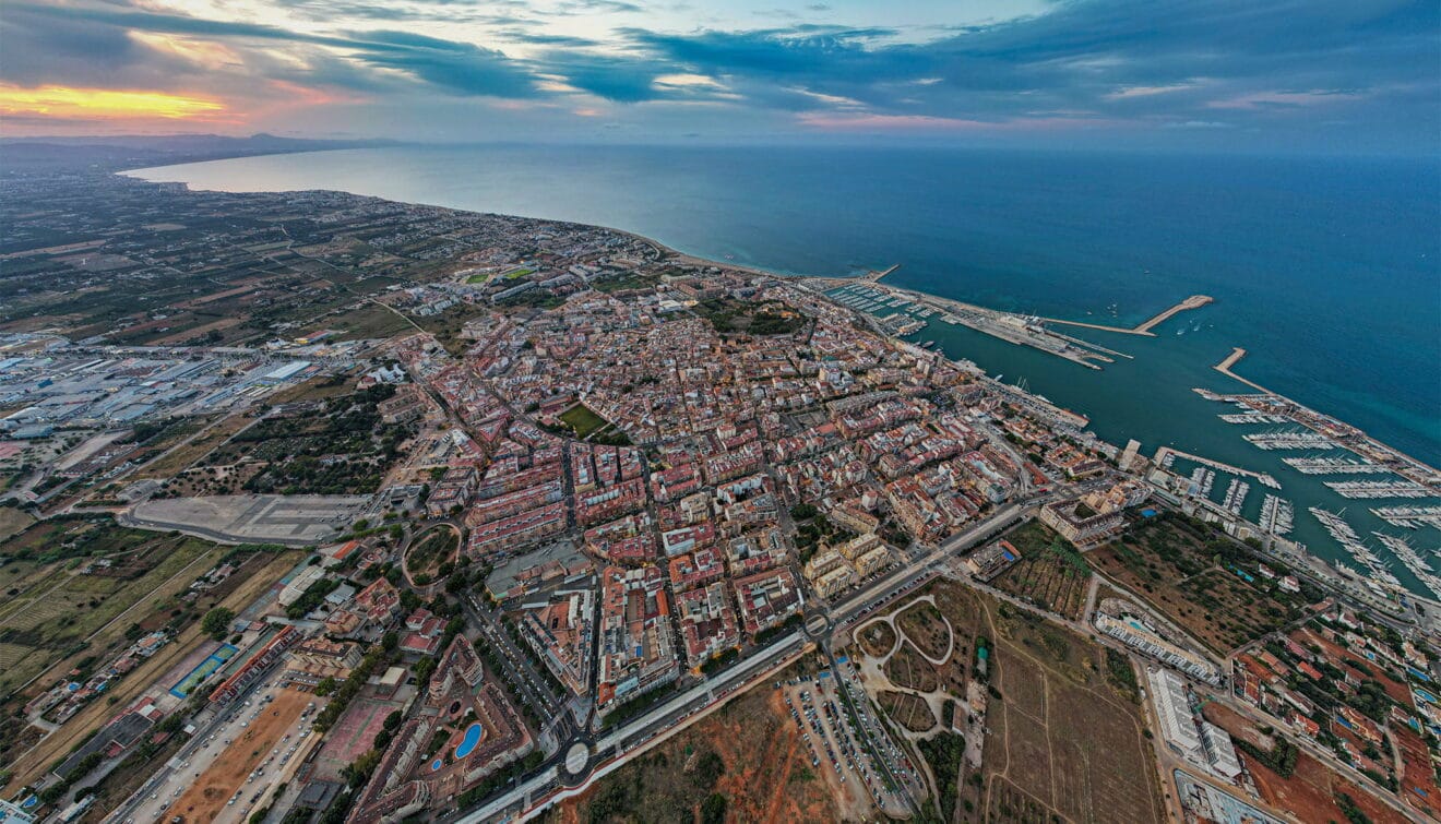 Vista desde arriba de Dénia