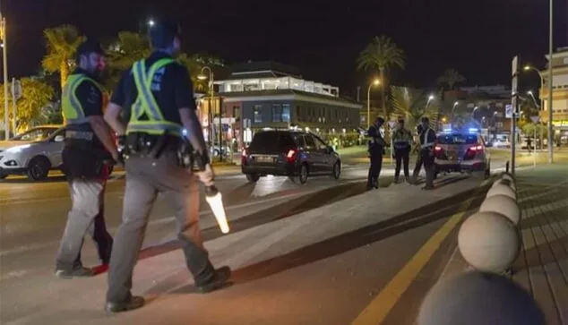 Detenido en Dénia un conductor con permiso de conducir falso 1 Imagen: Control de Policía en Dénia