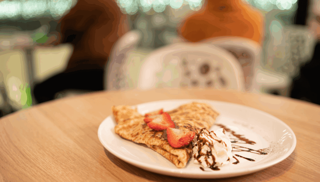 Crepe con nata y nutella en Portal de la Marina