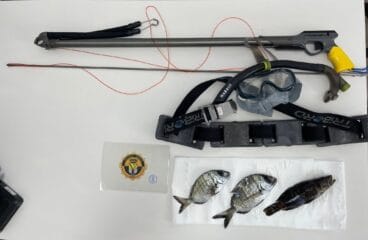 material requisado en la reserva marina del cabo san antonio