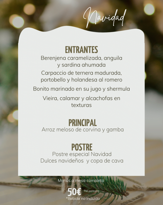 Imagen: Menú de Navidad 2022 en Restaurant Estanyó