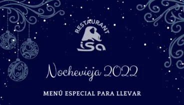 menu especial para llevar de restaurant isa