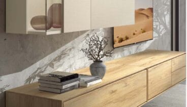 Mobiliario de madera para el salón en Muebles Escrivá