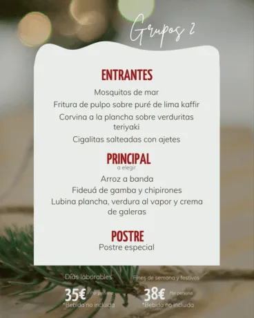 Opción 2 del menú de empresa de Restaurant Estanyó