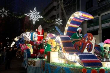 Papá Noel en su visita a Dénia 2022 07