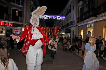 Papá Noel en su visita a Dénia 2022 23