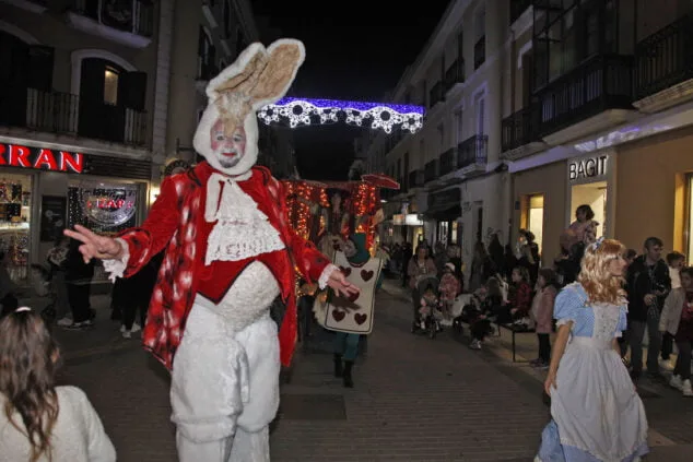 papa noel en su visita a denia 2022 23