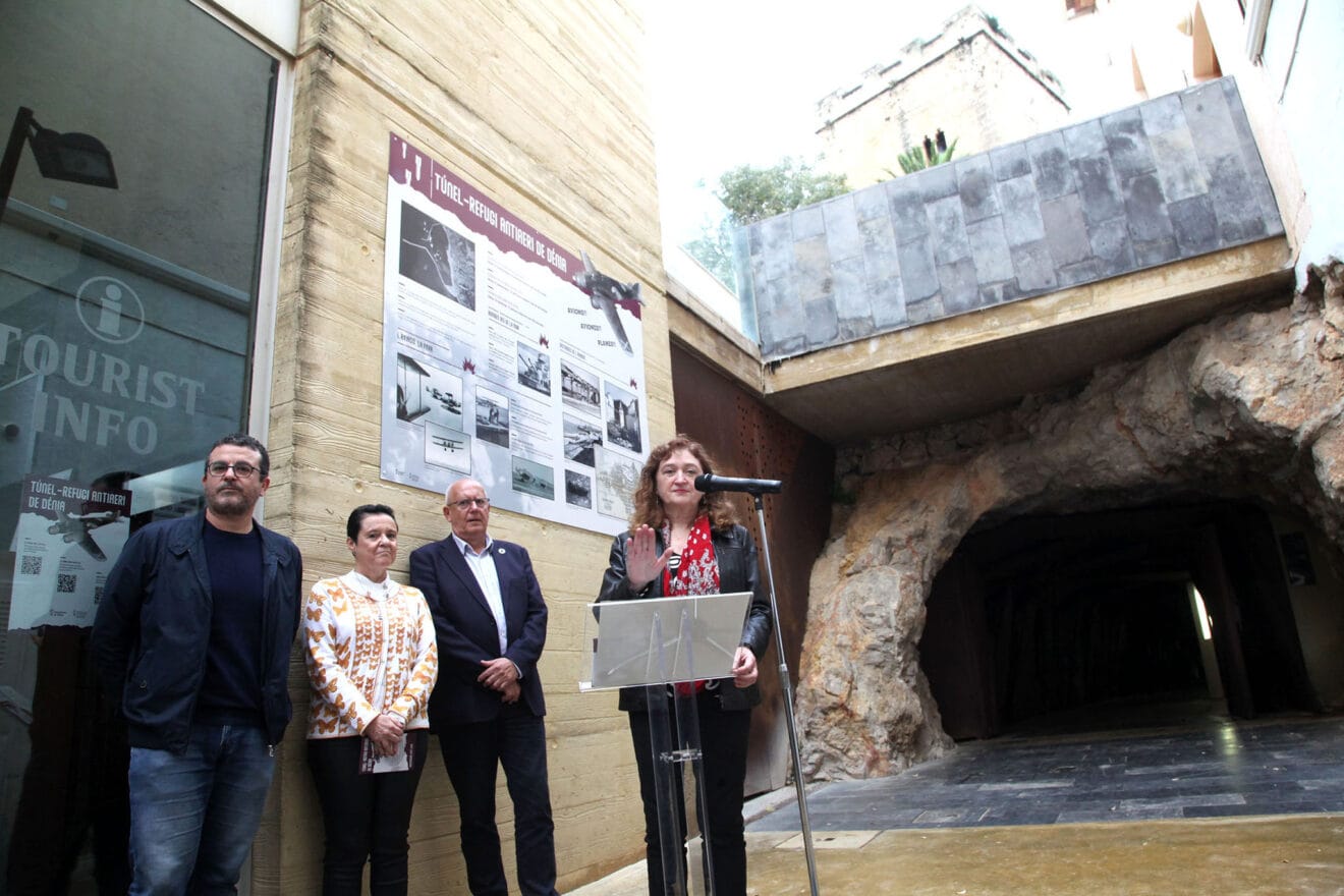 Presentación de la musealización del túnel de Dénia