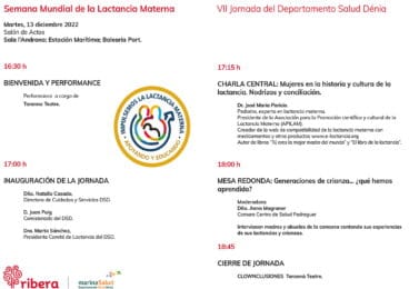 Programación de la VII Jornada sobre Lactancia Materna