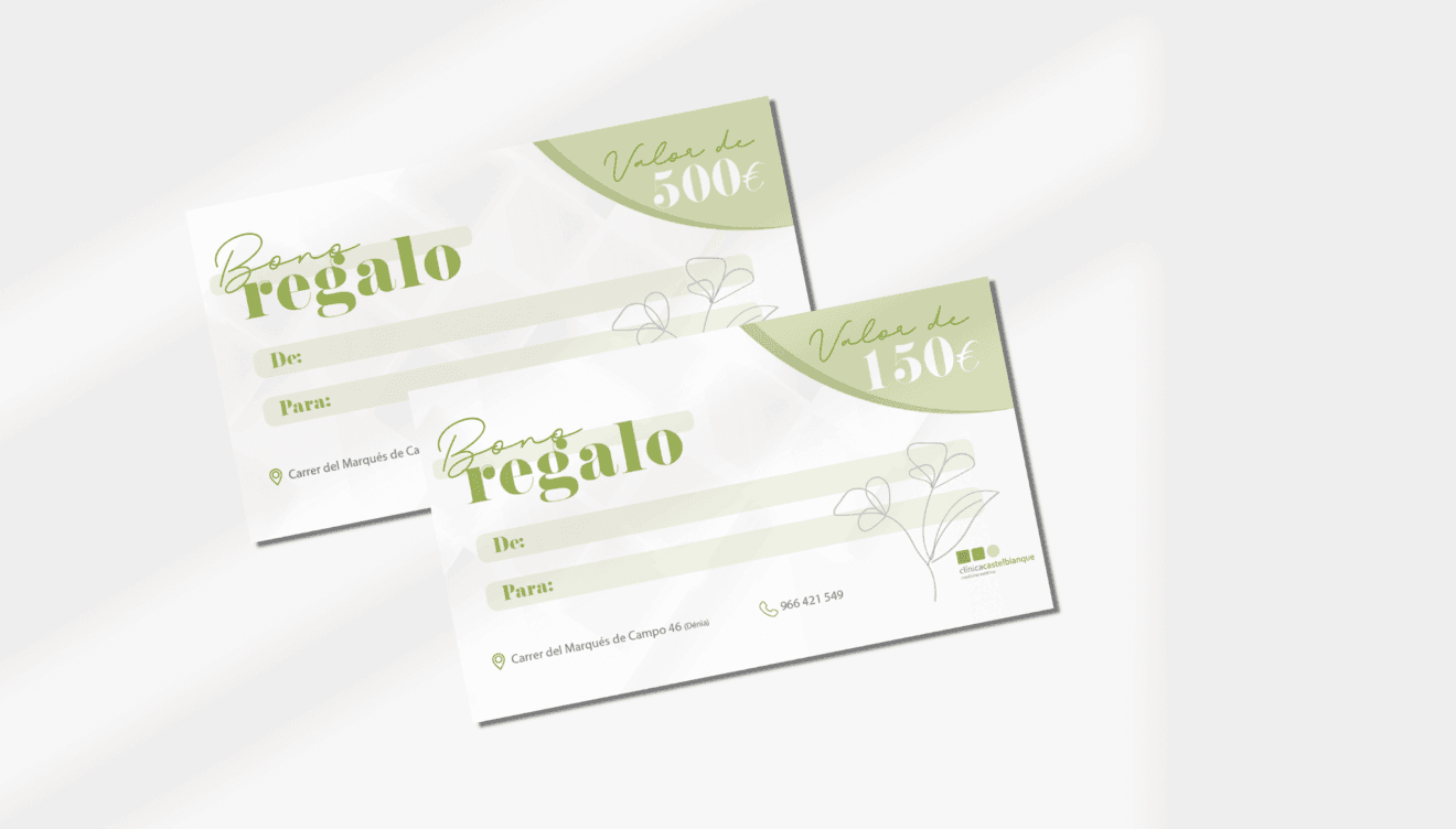 Regala belleza con los bonos regalo de Clínica Estética Castelblanque